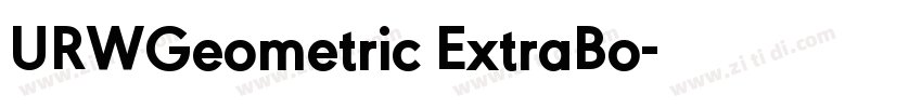 URWGeometric ExtraBo字体转换